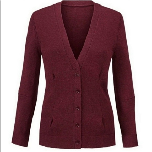 CAbi | Sweaters | Cabi Catch Cardigan Sweater In Garnet | Poshmark
